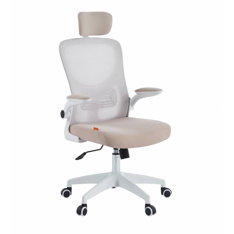 Кресло руководителя Chairman CH633 белый пластик, бежевый главное фото