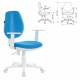Кресло  "Fancy MG-201W", с подлокотниками, пластик белый, голубое, 532411, MG-201W_532411. Фото товара с разных ракурсов.