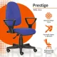 Кресло  "Prestige Ergo MG-311", регулируемая эргономичная спинка, ткань, черно-синее, 531876. Фото товара с разных ракурсов.