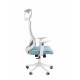 Кресло руководителя Chairman CH563 белый пластик, бирюзовый. Фото товара с разных ракурсов.