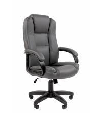 Кресло руководителя Chairman 600LT Россия чер.пласт экопремиум серый