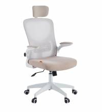 Кресло руководителя Chairman CH633 белый пластик, бежевый