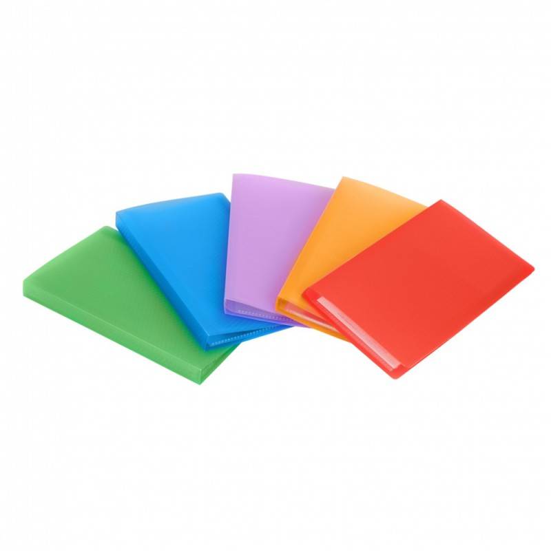 Визитница Бюрократ Crystal CR60K (60 карточек) пластик ассорти главное фото