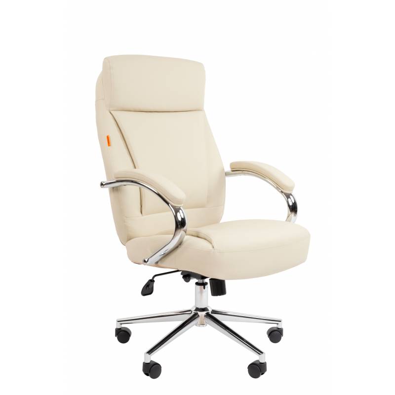 Кресло руководителя Chairman 794 Россия хром экокожа светло-бежевая главное фото