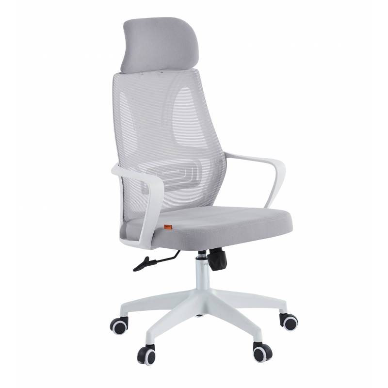 Кресло руководителя Chairman CH636 белый пластик, светло-серый главное фото