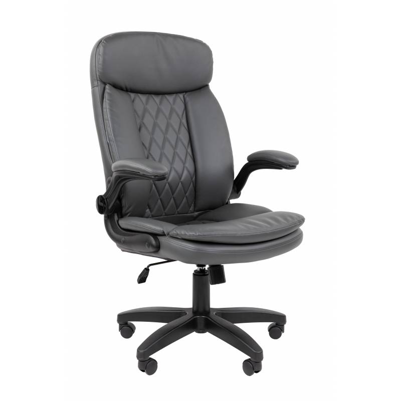 Кресло руководителя Chairman 533 Россия экокожа серый главное фото