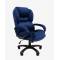 Кресло руководителя Chairman Home 434 Россия ткань Т-82 синее (черный пластик) главное фото в маленьком размере