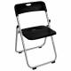 Стул складной  "Golf Lite CF-017", серебристый каркас, пластик чёрный, 532895 главное фото в маленьком размере
