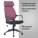 Кресло руководителя PREMIUM Galaxy EX-519, ткань, черное/терракотовое. Фото товара с разных ракурсов.