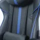 Игровое кресло  "GT Carbon GM-120", две подушки, экокожа, черное/синее, 531930. Фото товара с разных ракурсов.