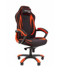 Кресло Chairman game 28 Россия ткань черный/красный (мультиблок)