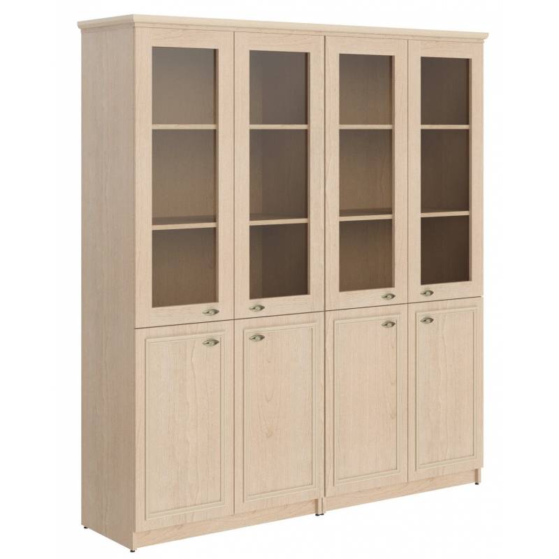Шкаф высокий 2-х секционный комбинированный RHC 180.2 Бук Тиара 1808х466х2023 главное фото