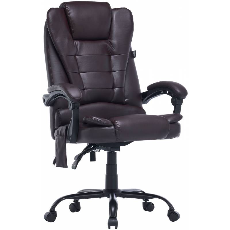 Кресло Cactus CS-CHR-OC03M-BR темно-коричневый эко.кожа с подголов. крестов. главное фото