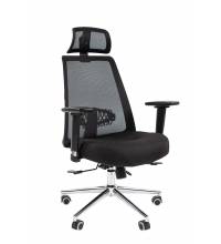 Кресло руководителя Chairman 535 Россия LUX ткань черный/черный