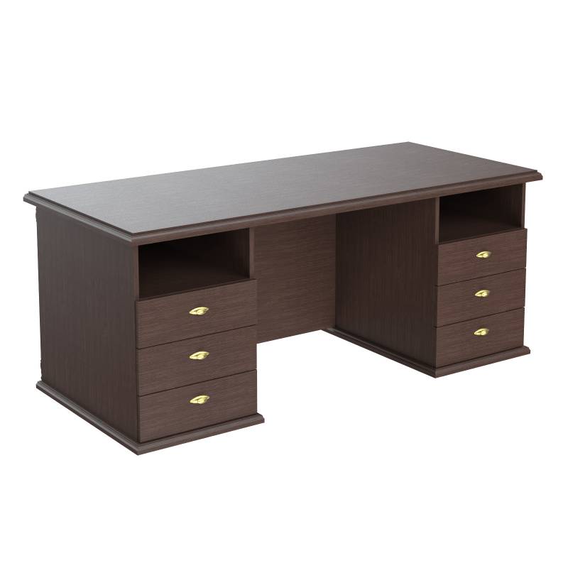 Стол руководителя двух тумбовый RSDT 188 Венге Магия 1800х800х750 главное фото